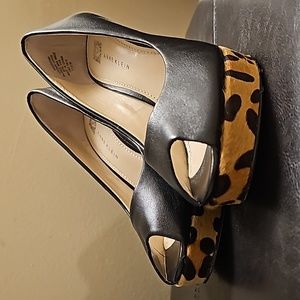 Anne Klein leapord 2 1/2 inch  heels